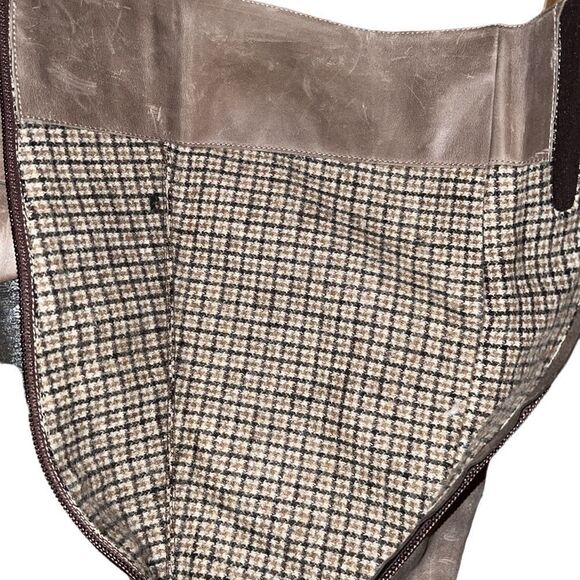 Marina Rinaldi Taupe Leather Boot Size 5 - Picture 5 of 7